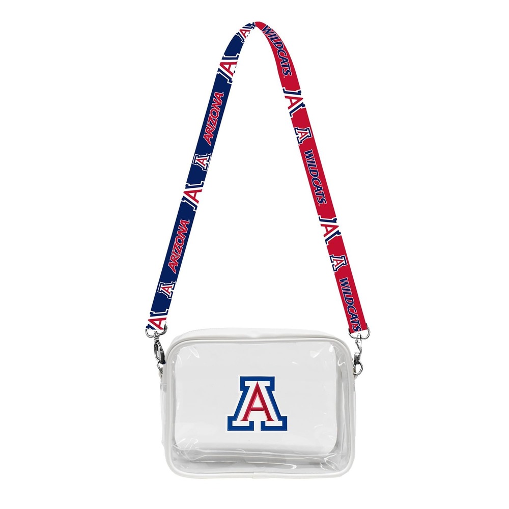 NWT Little Earth Arizona Wildcats NCAA Clear Crossbody Purse